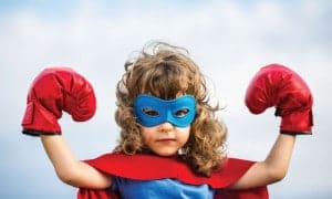 boxing kid superhero